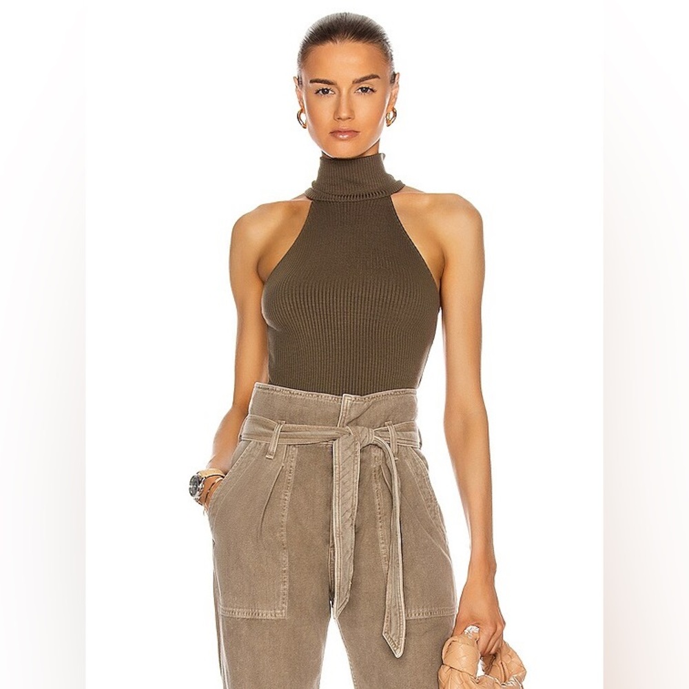 Revolve THE RANGE sleeveless ribbed turtleneck, size L